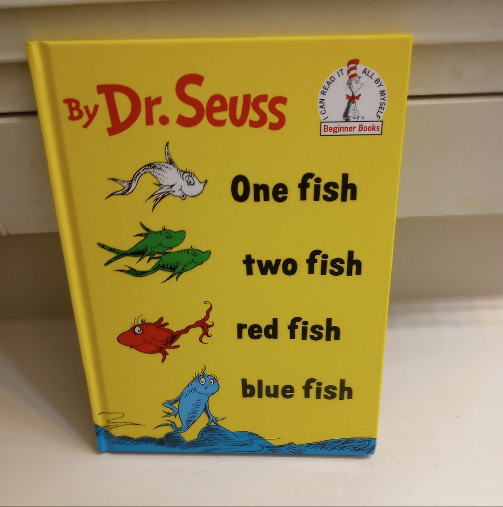 Random House Dr Seuss One Fish, Two Fish, Red Fish, Blue Fish Beginners Book